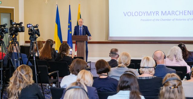 Vilniuje įvyko Ukrainos notariato stiprinimui skirta konferencija