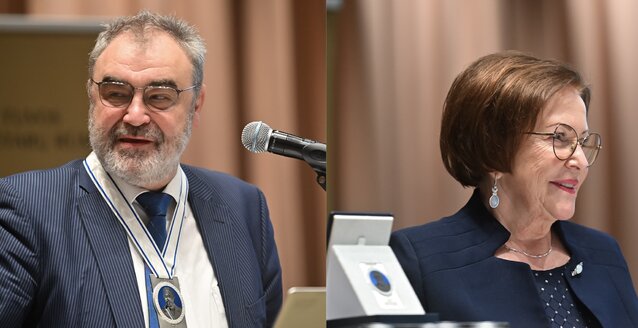 Notarų bendruomenė pagerbė prof. dr. (HP) Egidijų Kūrį ir notarę Eleną Jachimavičienę